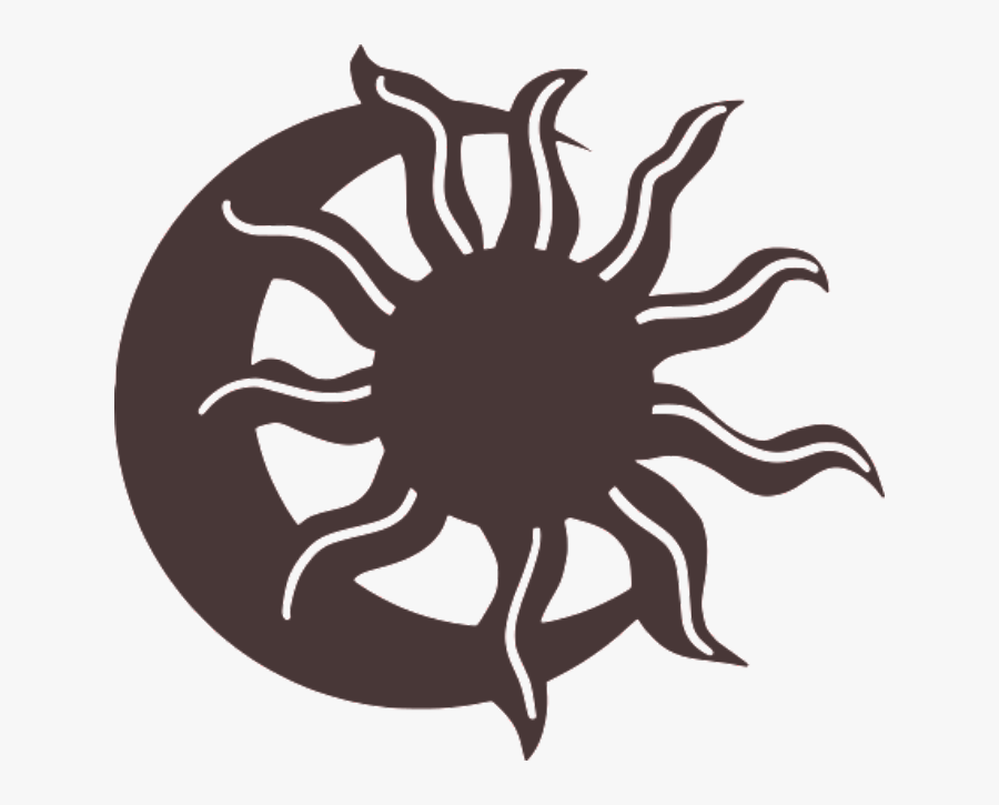 Sun Moon Southwestern Metal Wall Art - Sun And Moon Png, Transparent Clipart