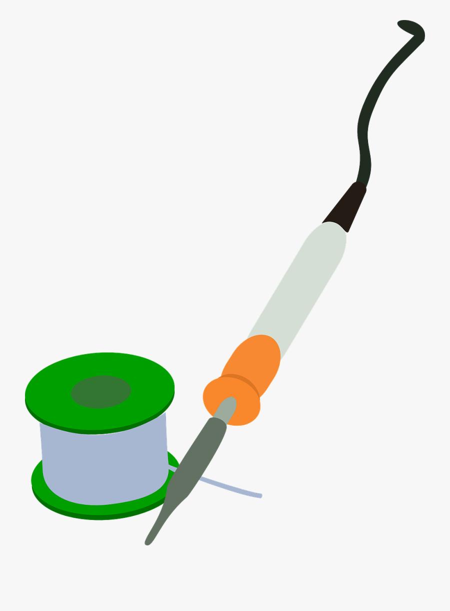 Solder Iron Circuit Free Picture - Soldering Iron Clip Art, Transparent Clipart