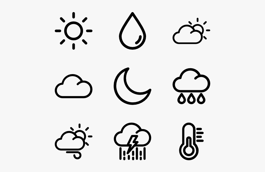 Weather - Social Media Logos Png White, Transparent Clipart