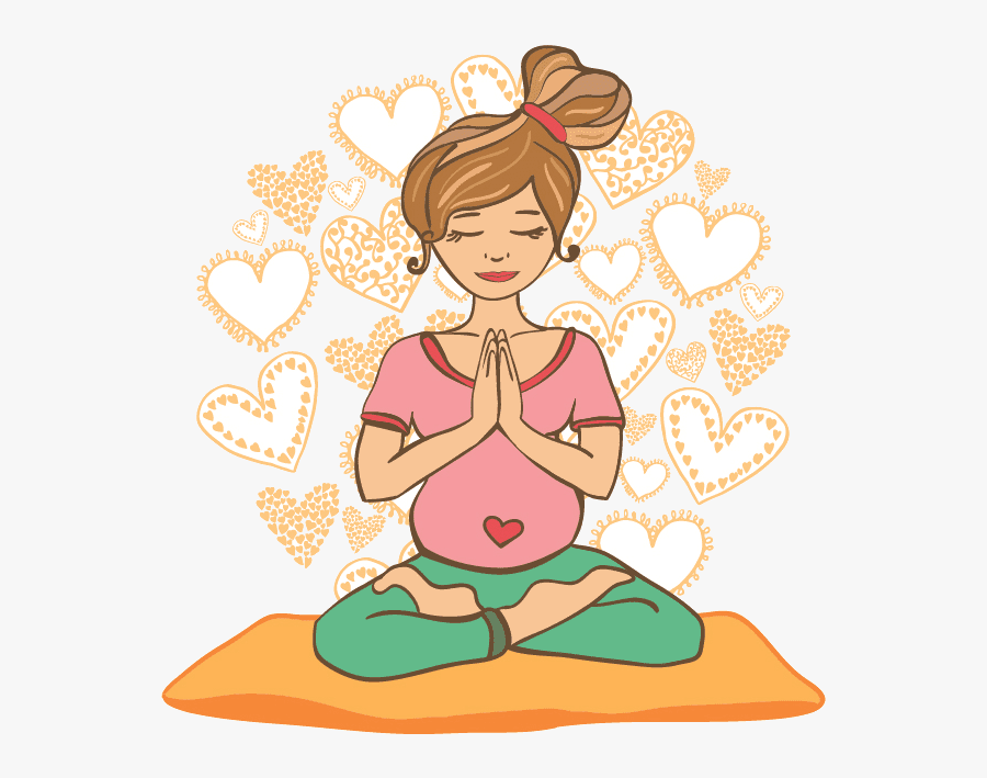 Prenatal Yoga Kartun, Transparent Clipart