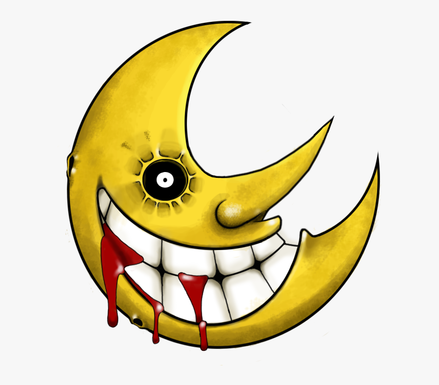 Moon Clipart Creepy - Soul Eater Moon, Transparent Clipart
