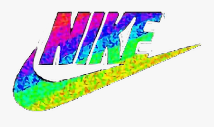 #nike #rainbow #art #interesting #logo#sticker #freetoedit - Rainbow Nike Logo Png, Transparent Clipart