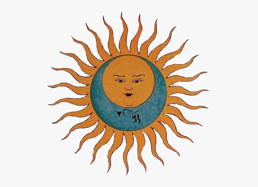 #aesthetic #sun #moon #yellow #faces #sunshine #freetoedit - Sun And Moon Vintage, Transparent Clipart