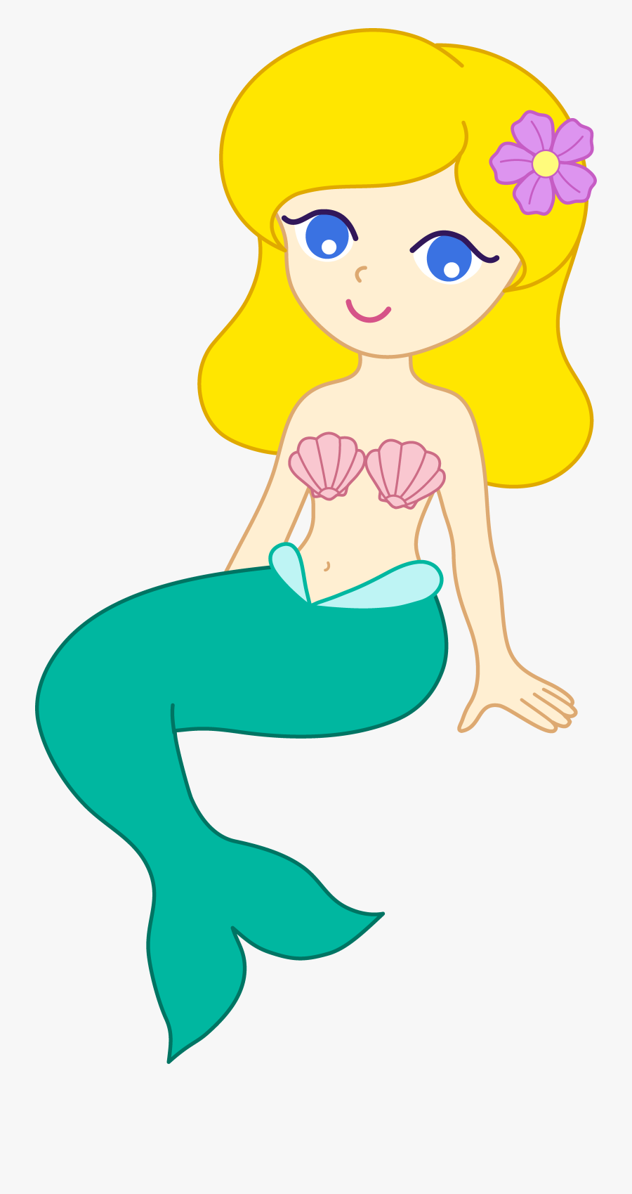 Mermaid Clipart Parties Mermaid Clipart, Mermaid - Blonde Mermaid Clipart, Transparent Clipart