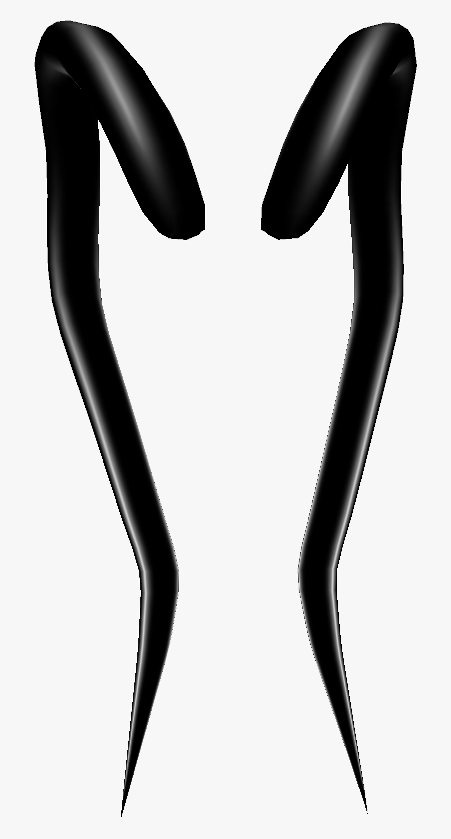 Black Demon Clipart - Transparent Devil Horns Black, Transparent Clipart