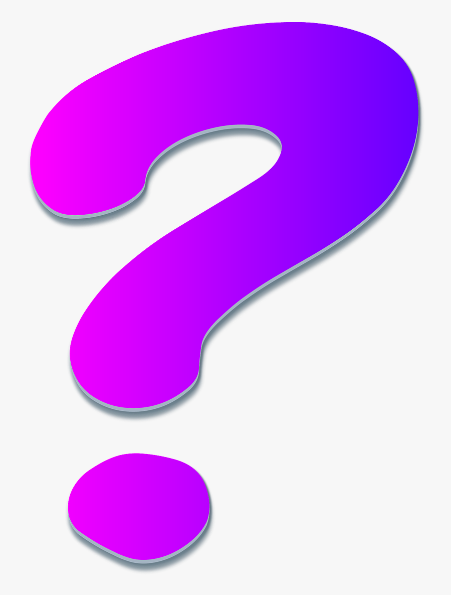 Question Mark Help Image Pixabay - Purple Klaustukai, Transparent Clipart