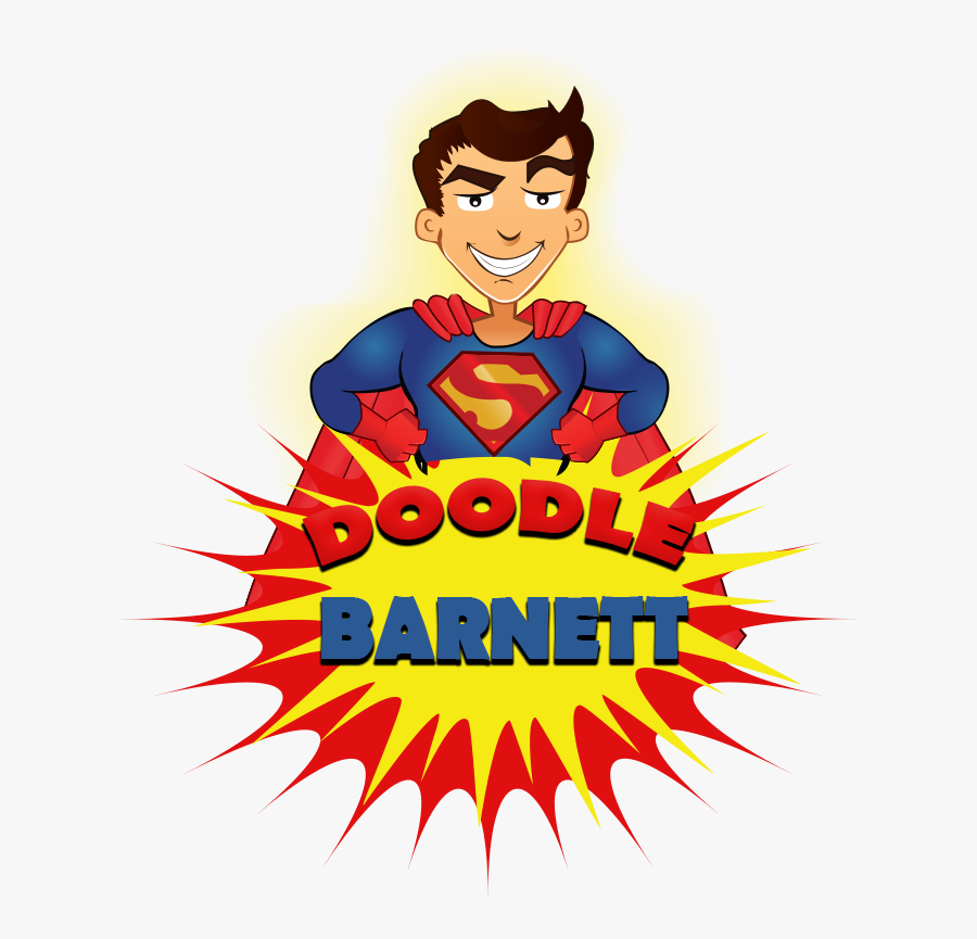 Doodle Barnett The Ultimate - Father's Day Superhéroe Background, Transparent Clipart