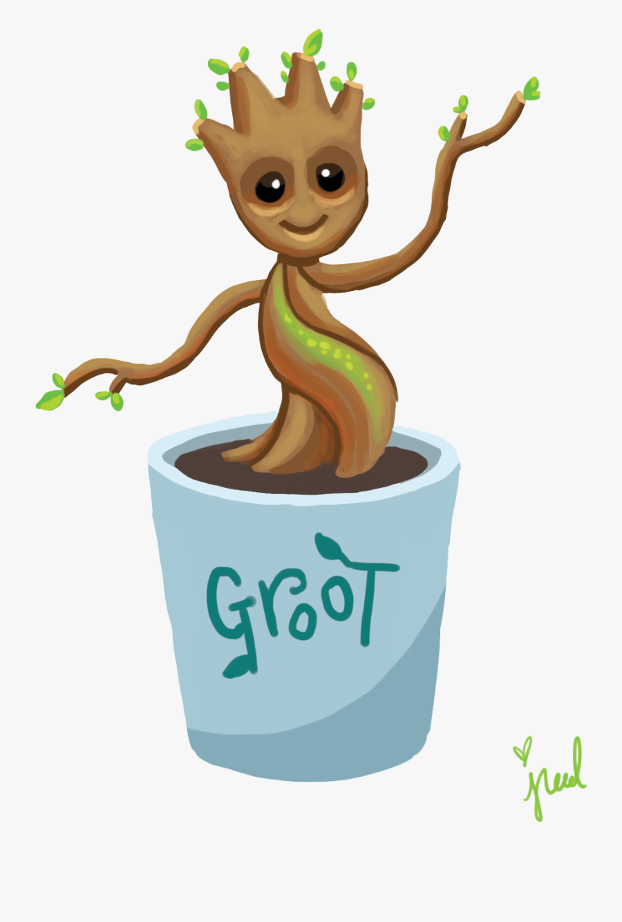 Baby Groot Transparent Background, Transparent Clipart