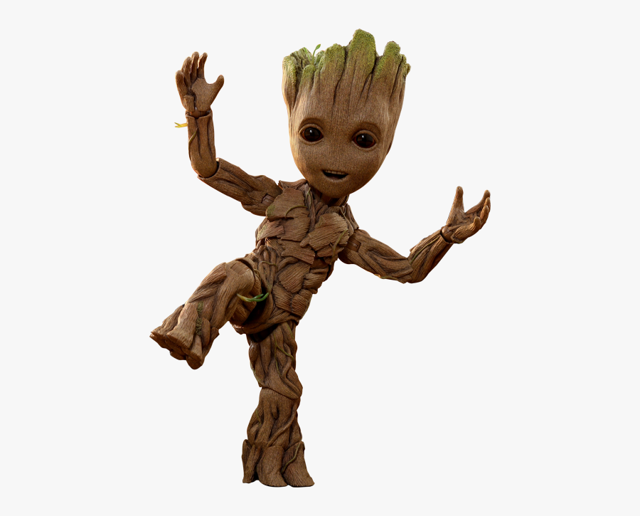 Clip Art Life Size Figure By - Baby Groot, Transparent Clipart