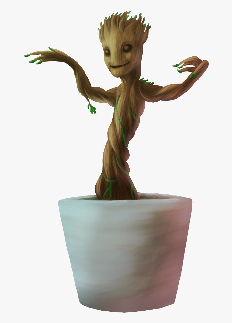 Download Baby Groot Png Hd - Baby Groot Gif Png, Transparent Clipart