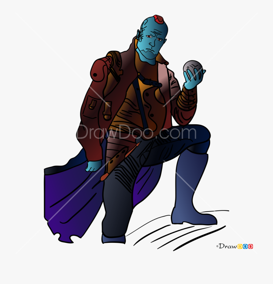 How To Draw Yondu, Galaxy Guardians - Illustration, Transparent Clipart