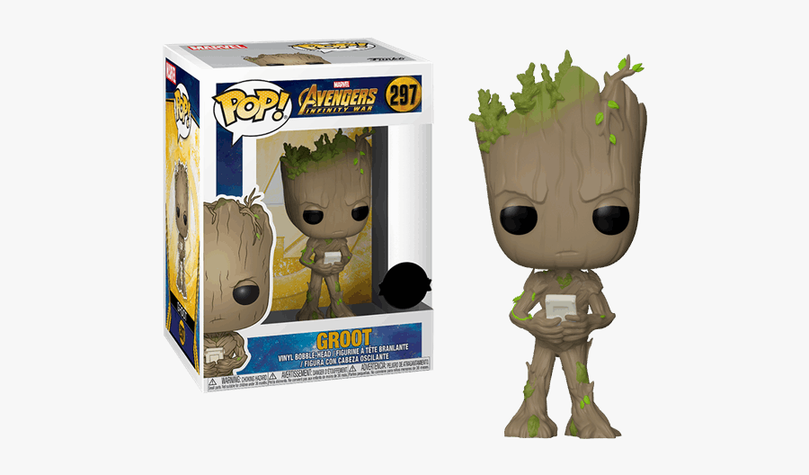 Clip Art This Pop Vinyl Figure - Avengers Infinity War Groot Pop, Transparent Clipart