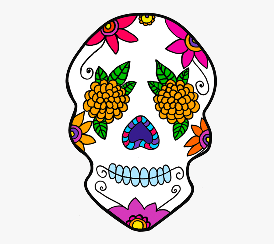 Clip Art Mexico Calavera Sugar Skulls - Dia De Los Muertos Clipart Transparent, Transparent Clipart