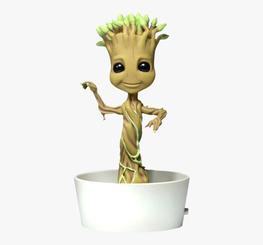 Clip Art Baby Groot Desenho - Neca Guardians Of The Galaxy Body Knocker Dancing Groot, Transparent Clipart
