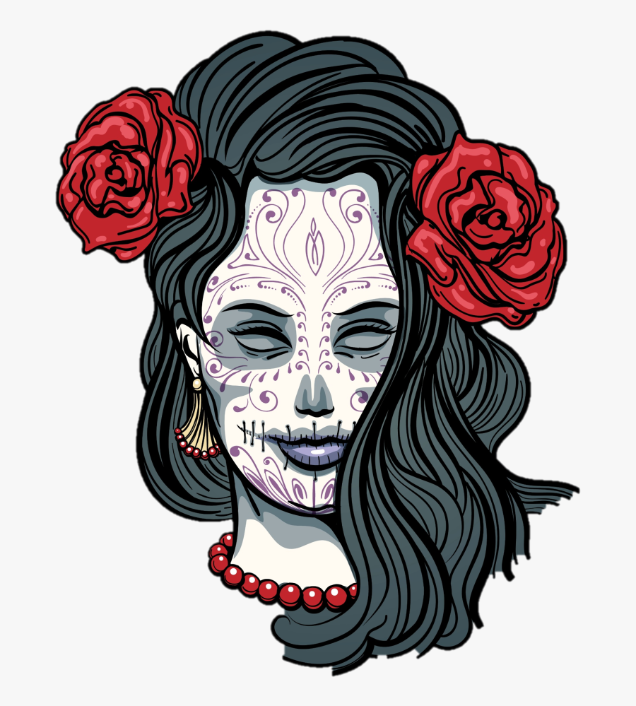 Day Of The Dead Girl Transparent , Transparent Cartoons - Day Of The Dead Girl Transparent, Transparent Clipart