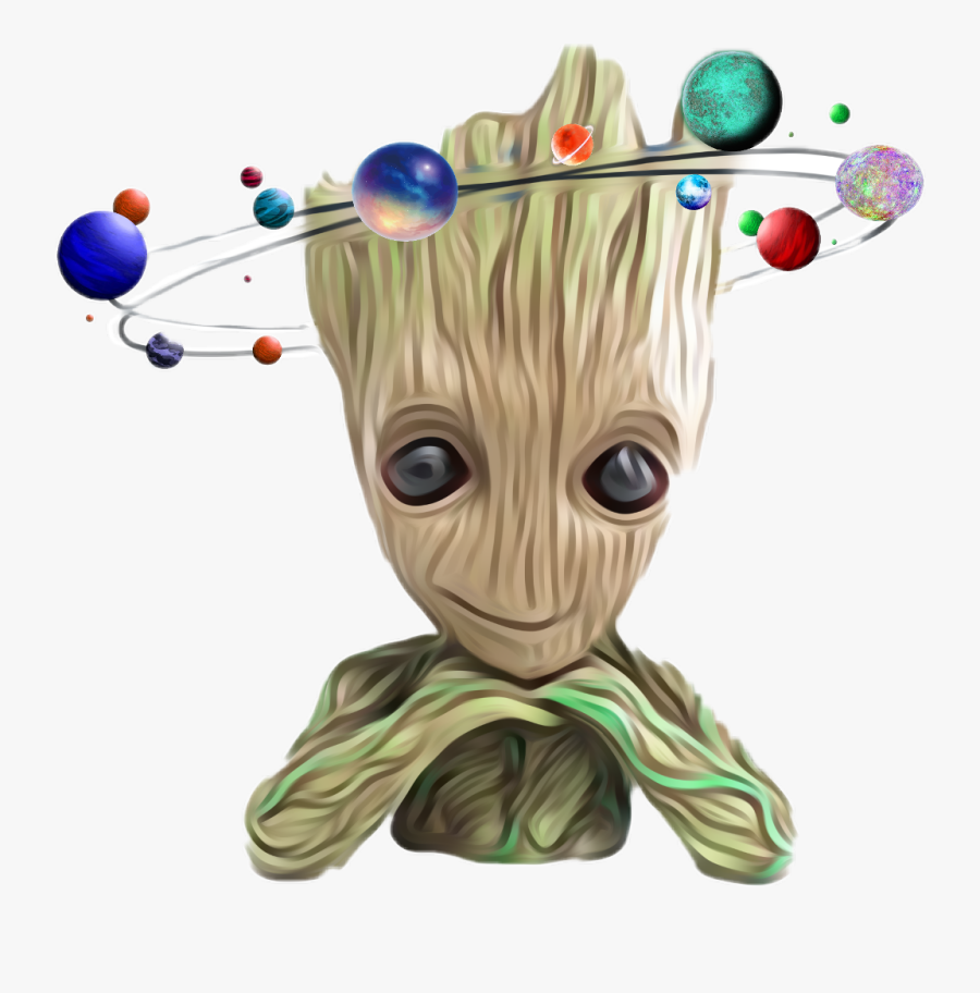 #groot #marvel #comics #space #galaxy #stars #space - Groot Pen Holder, Transparent Clipart