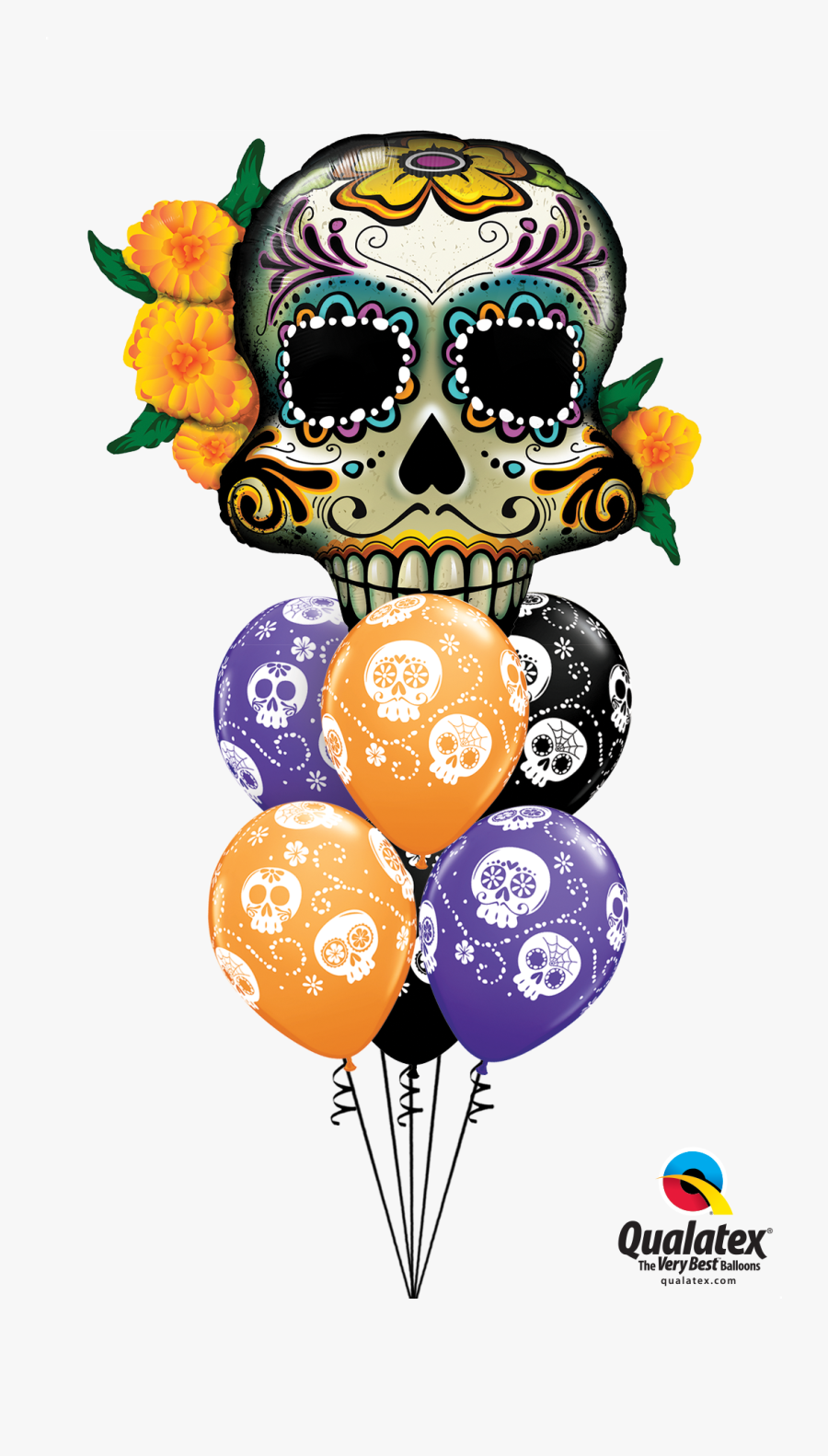Dia De Muertos Balloons, Transparent Clipart