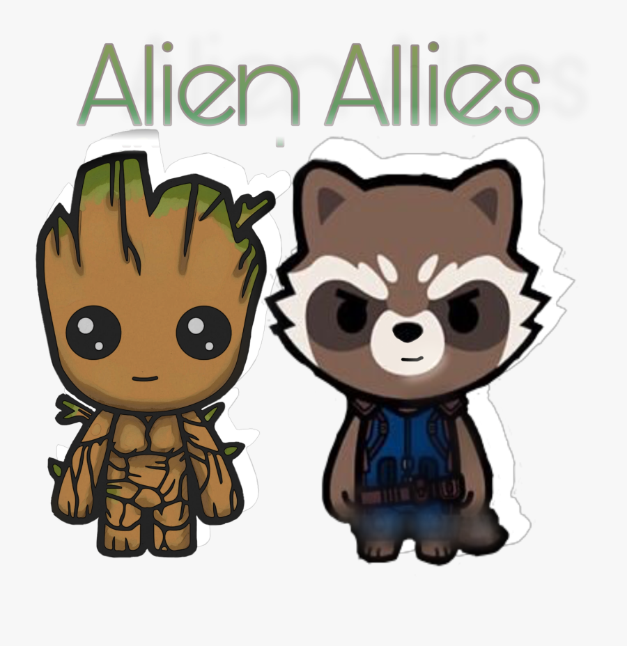 #groot #rocket #gotg #guardiansofthegalaxy #bestfriends - Baby Groot, Transparent Clipart