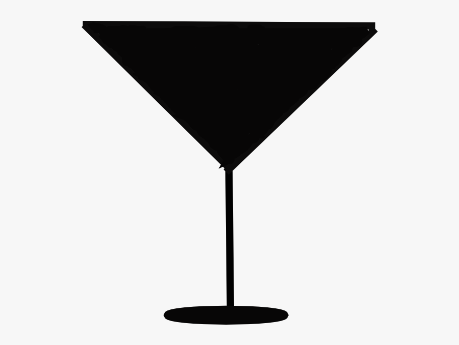 Margarita Clip Art - Vector Martini Glass Silhouette, Transparent Clipart