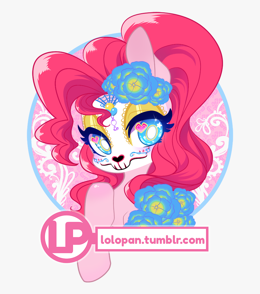 Day Of The Dead Pinkie - Sugar Skull Mlp Heart, Transparent Clipart
