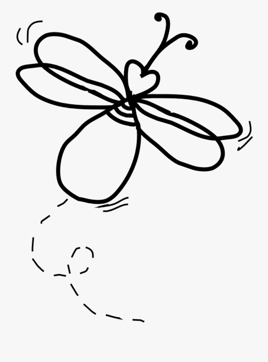 Black And White Firefly, Transparent Clipart