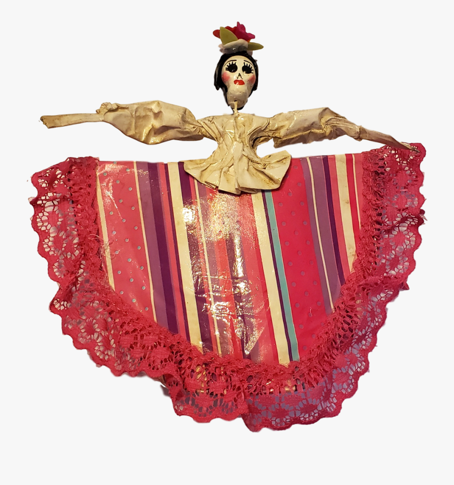 Day Of The Dead Paper Mache Catrina Various Colors - Illustration, Transparent Clipart