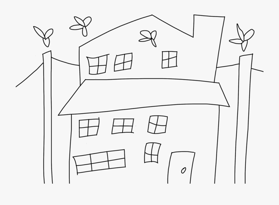 Fireflies Images Lineart - Line Art, Transparent Clipart