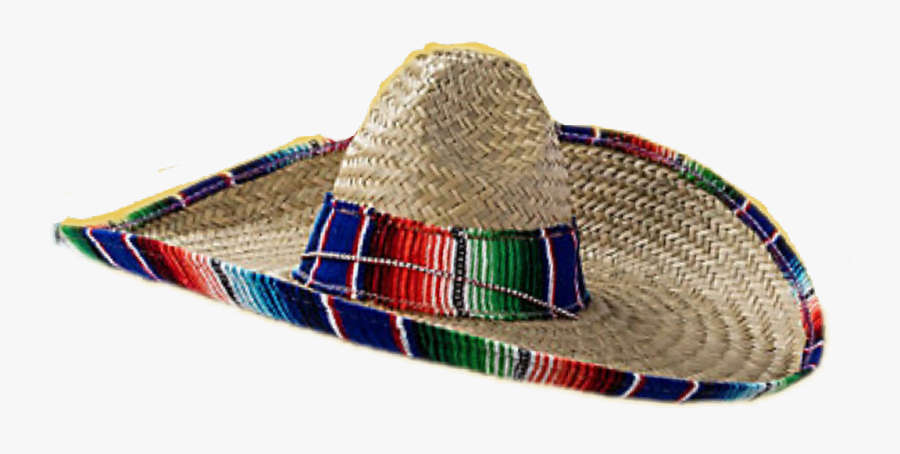 Sombrero Mexican Style Wide Brim Straw Hat Charro Clip - Mexican Sombrero Png, Transparent Clipart