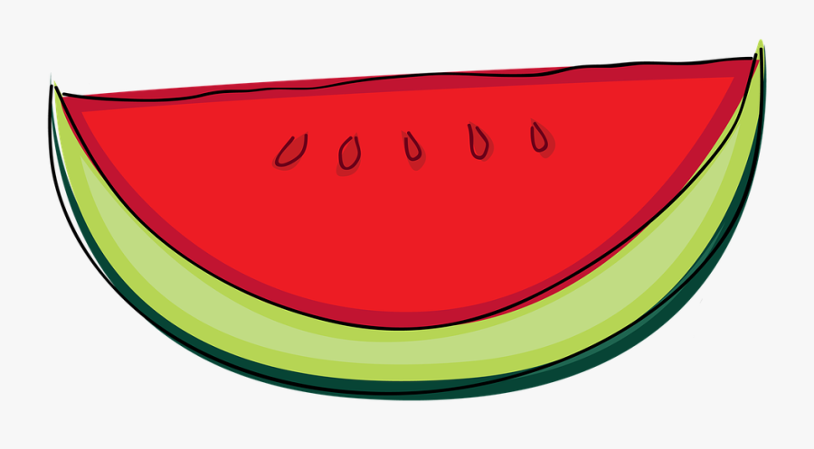 Cut Melon Cartoon Png, Transparent Clipart