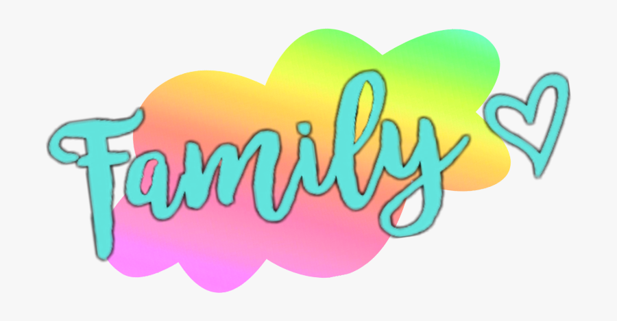 #mq #rainbow #family #text #word #words, Transparent Clipart