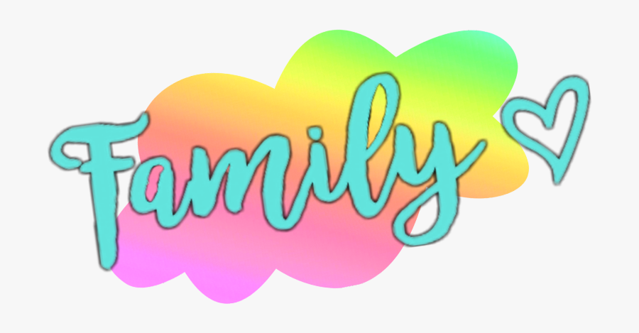 Mq Rainbow Family Text Word Words Free Transparent Clipart Clipartkey