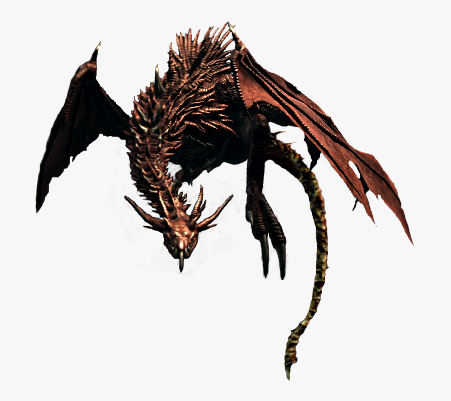 Dark Souls Wiki - Dark Souls Dragon Png, Transparent Clipart