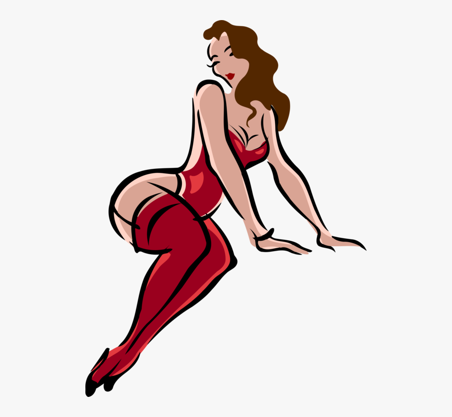 Art,thigh,shoe - Lingerie Cartoon No Background, Transparent Clipart