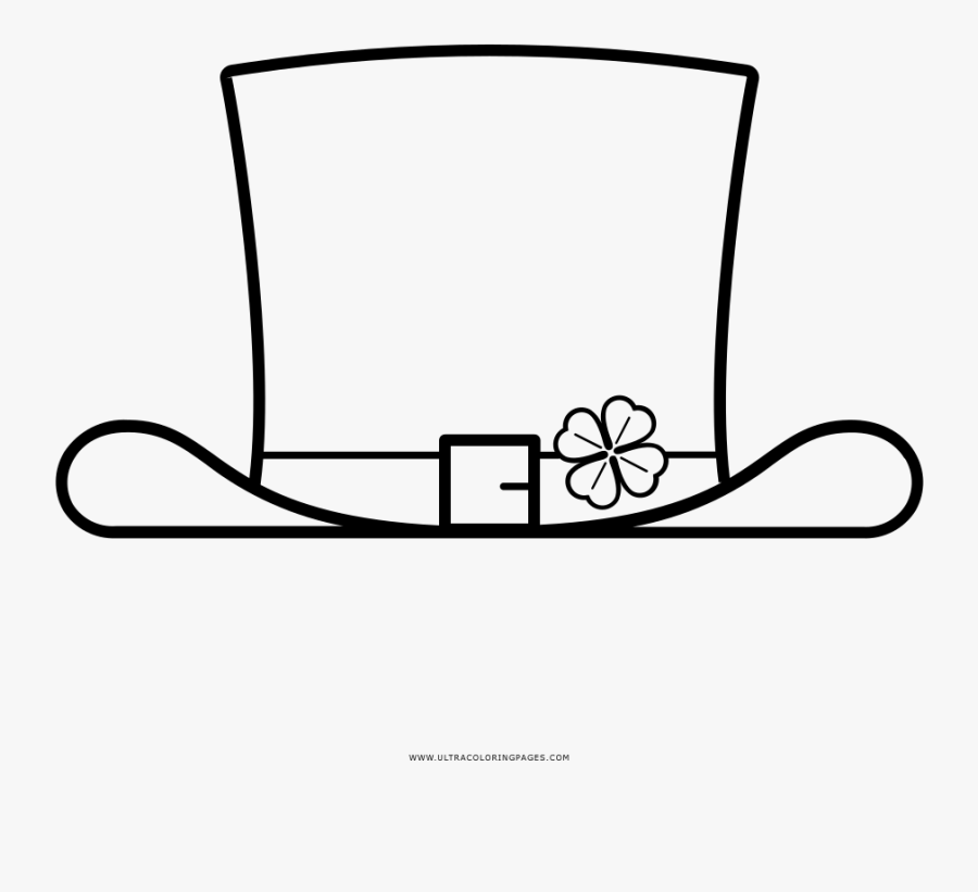 Top Hat Coloring Page - Cartola Para Colorir, Transparent Clipart