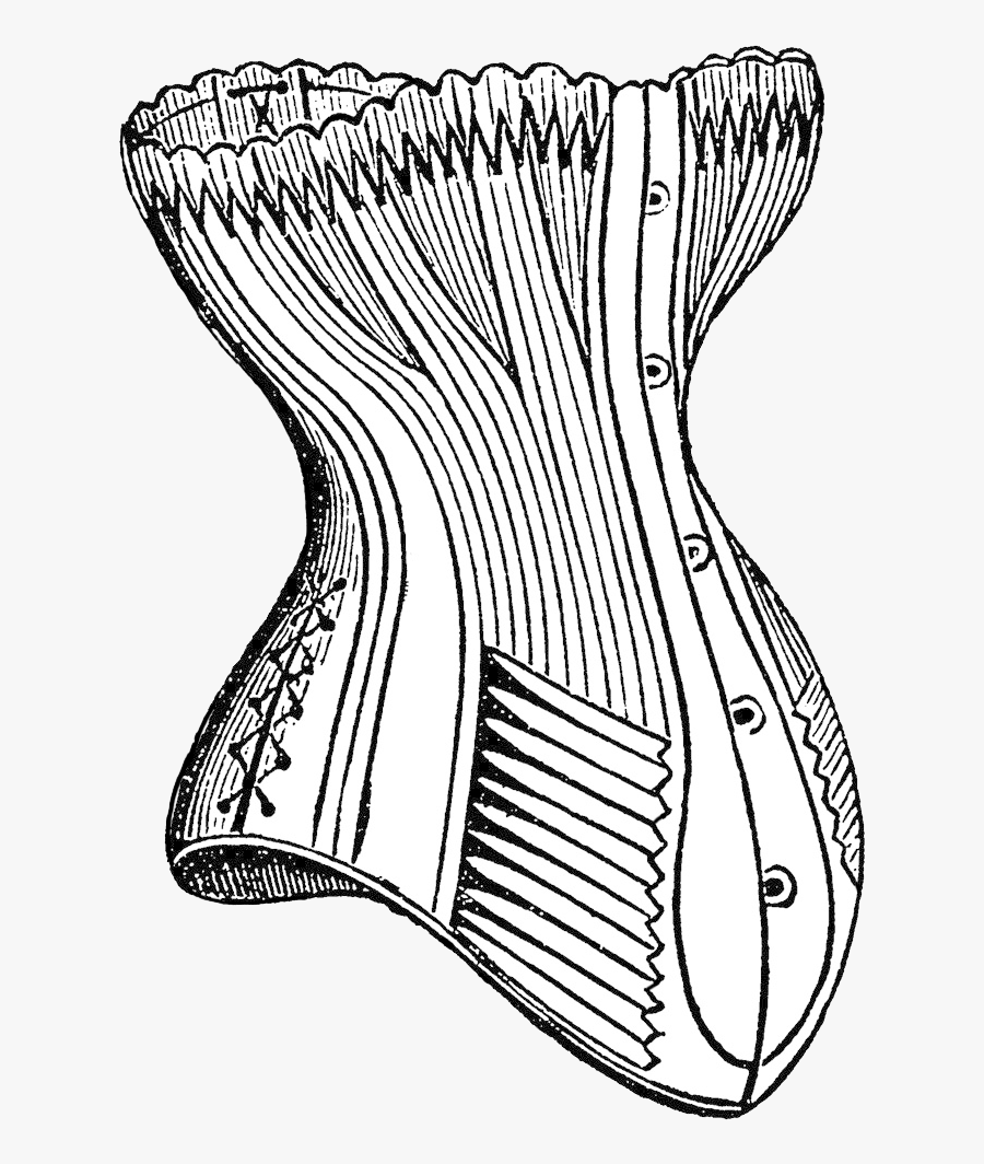 Corset Clipart - Sketch, Transparent Clipart