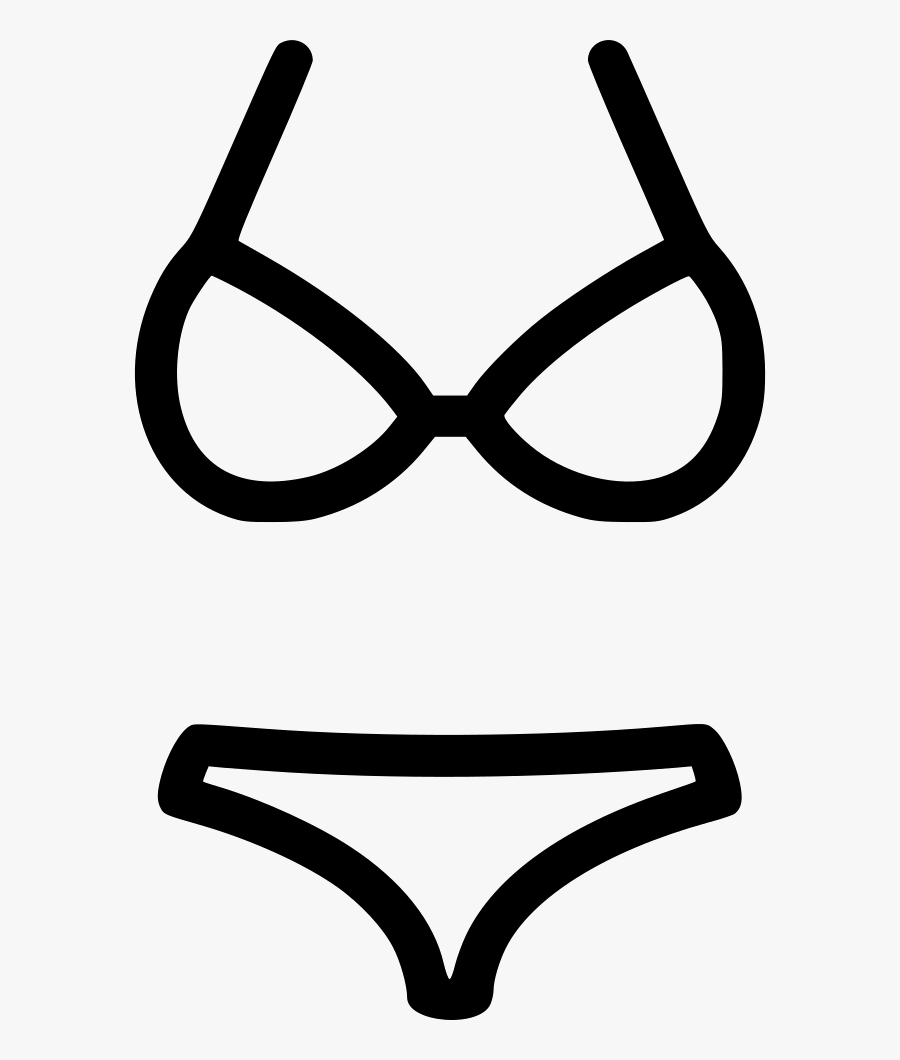 Bikini Black Icon Png, Transparent Clipart