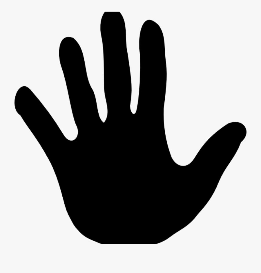Handprint Outline Finger Clipart Hand Palm Pencil And - Palm Hand Clip Art, Transparent Clipart
