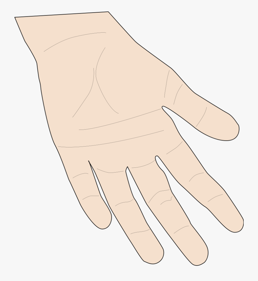 Hand Palm Svg Clip Arts - Clip Art Hand, Transparent Clipart