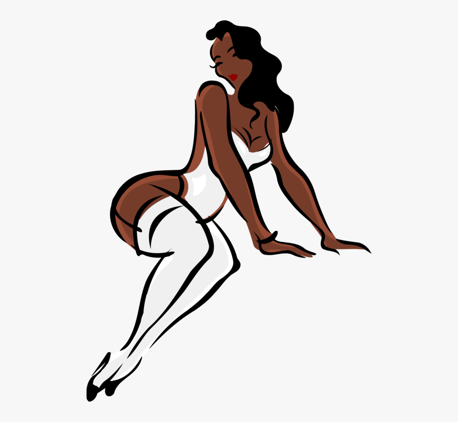 Art,thigh,artwork - Women In Lingerie Clipart, Transparent Clipart
