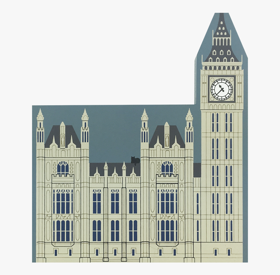 Houses Of Parliament Including Big Ben, English Traveler - Seat Of Local Government, Transparent Clipart