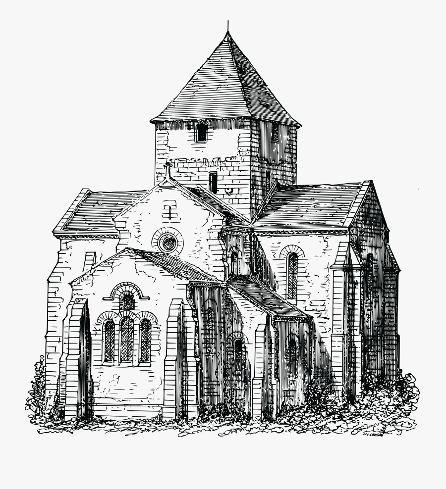 Church Sketch Png, Transparent Clipart