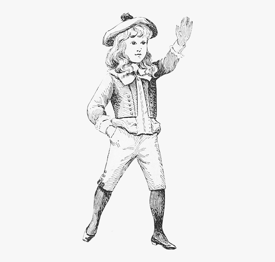 Lord Fauntleroy Clothing - Victorian Clothes Boys Drawing, Transparent Clipart
