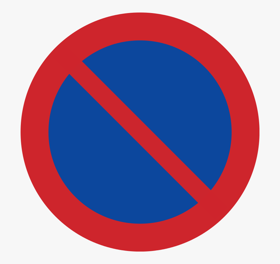 No Stopping Traffic Sign, Transparent Clipart