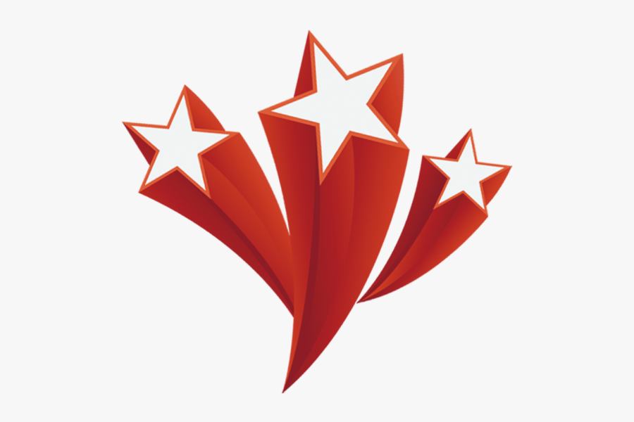 Flying Red Stars Explode Png Download - Stars Icon Red Png, Transparent Clipart