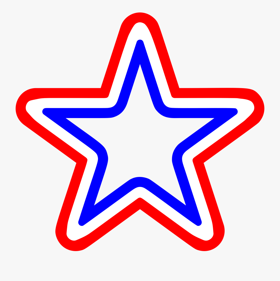 Red White And Blue Png - Red White And Blue Star Clipart, Transparent Clipart