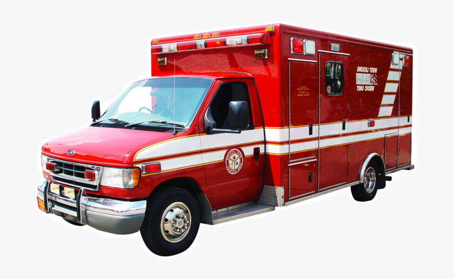 Red Ambulance Clip Art, Transparent Clipart