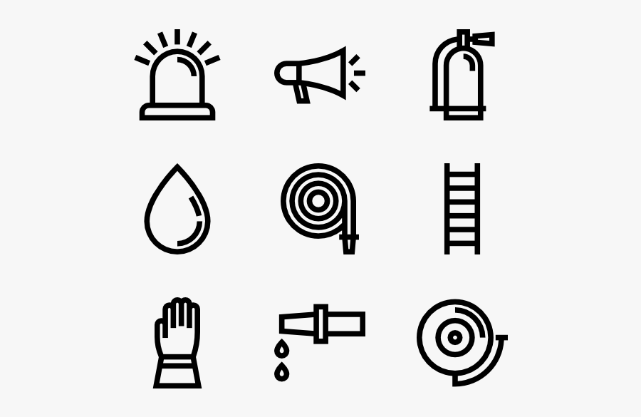 Fire Department - Fire Department Ranks Ts3 Icons, Transparent Clipart