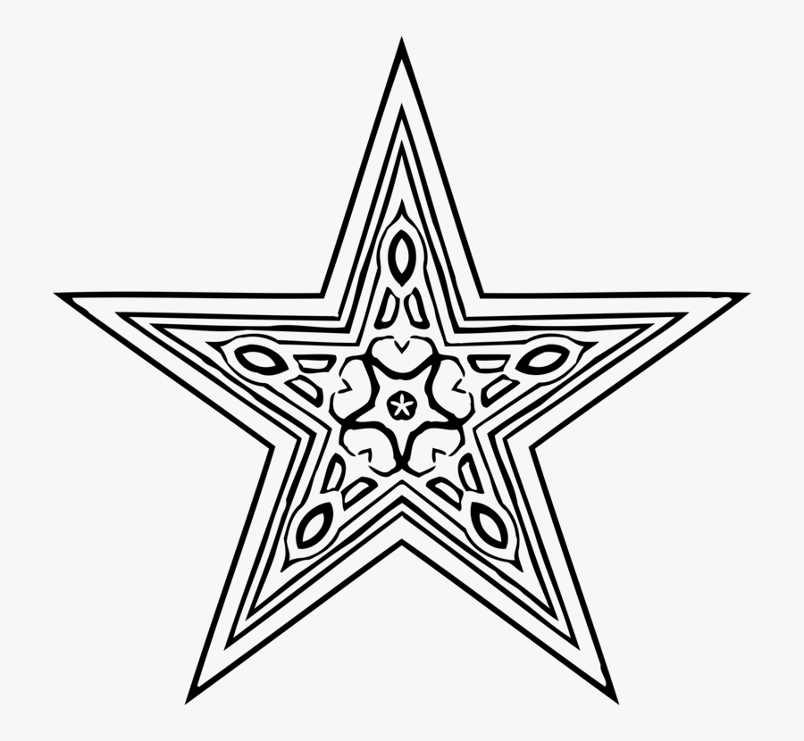Triangle,line Art,star - Soviet Air Force Star, Transparent Clipart