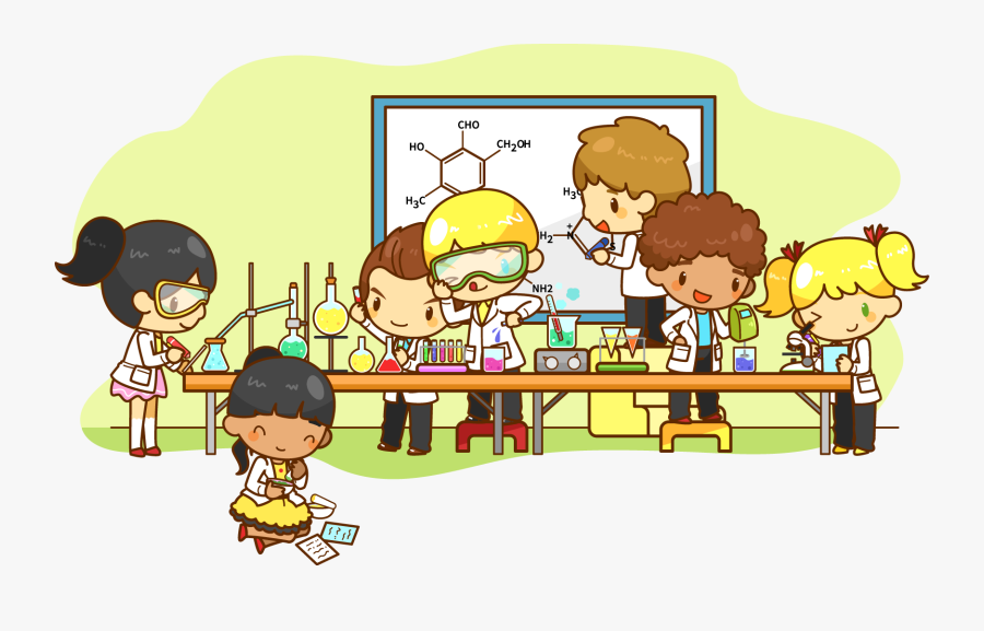 Transparent Experiment Clipart - Laboratorio De Escuela Dibujo, Transparent Clipart