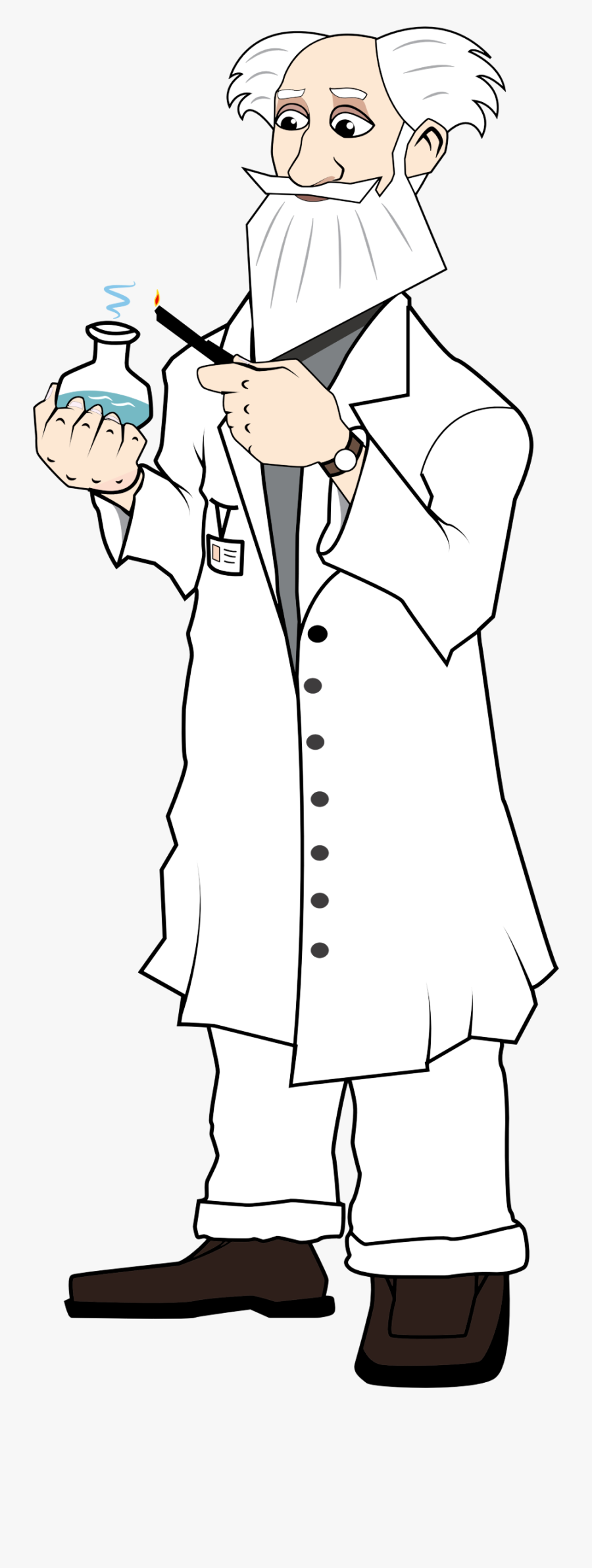 Clipart - Drawing Of A Man In 2d, Transparent Clipart